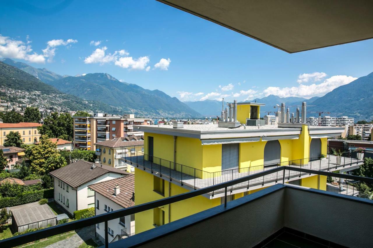 Schoene Ferienwohnung Mit Panoramablick Locarno Exterior foto